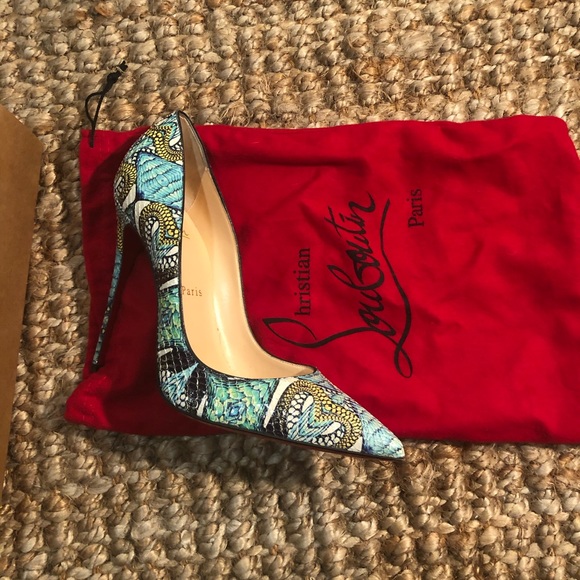 Christian Louboutin USA Python Mutli Color - Picture 2 of 8
